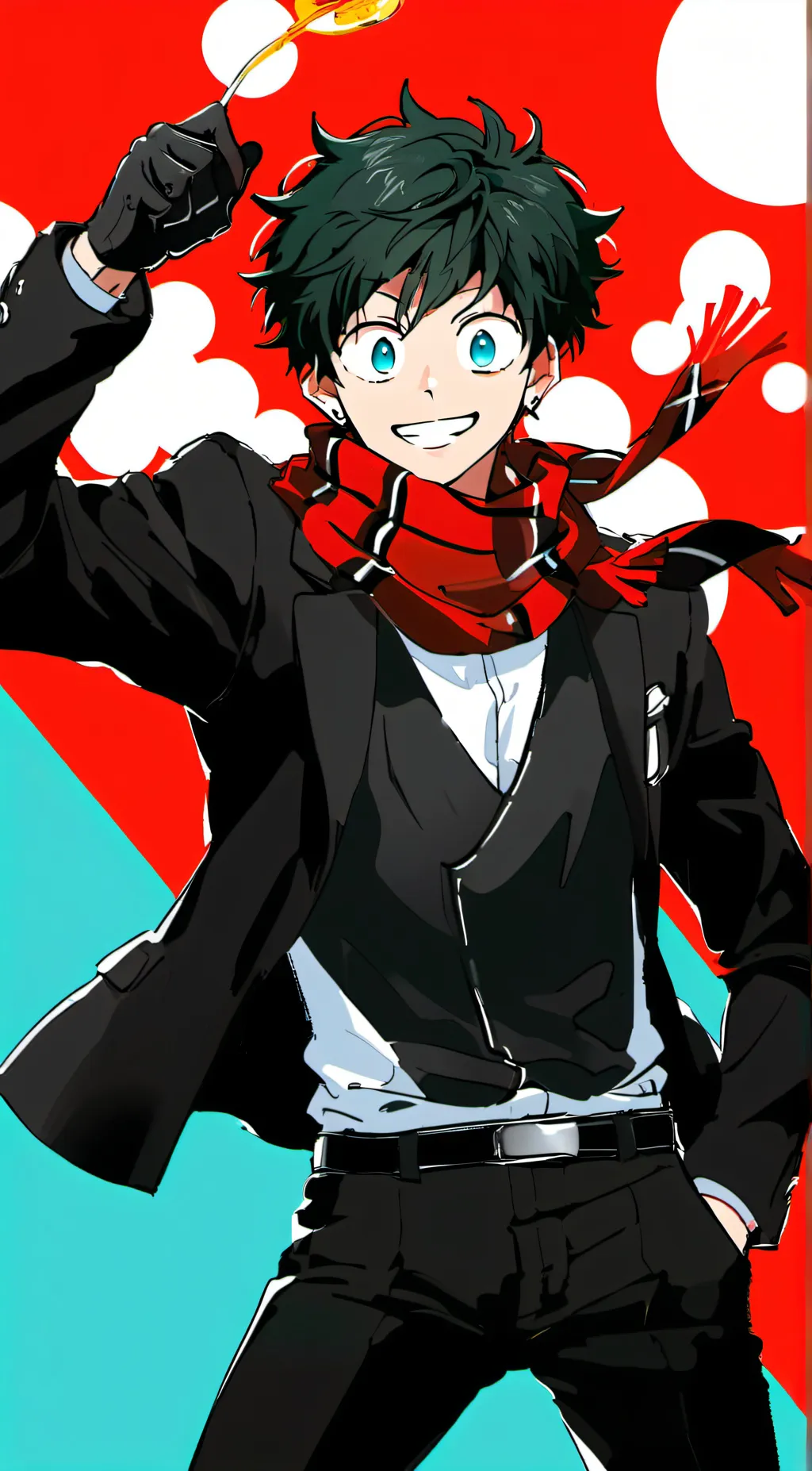 ai character: Deku  background