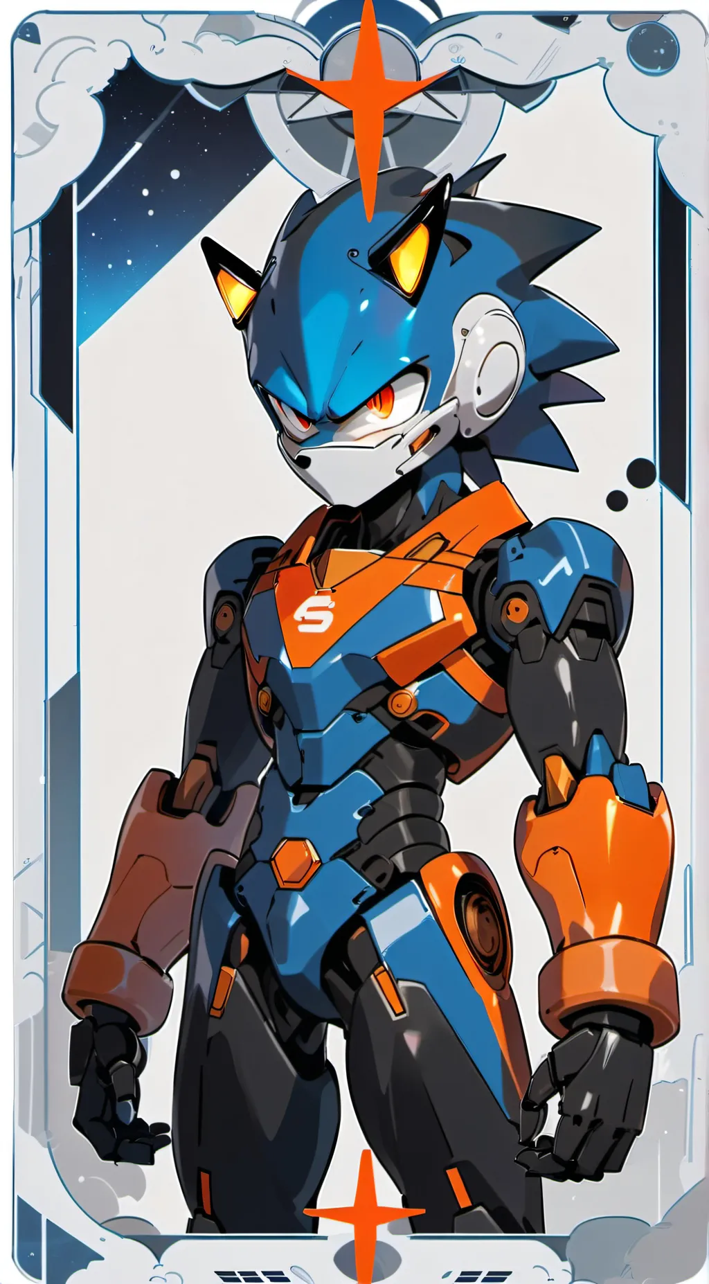 ai character: MECHA SONIC MK-4 background