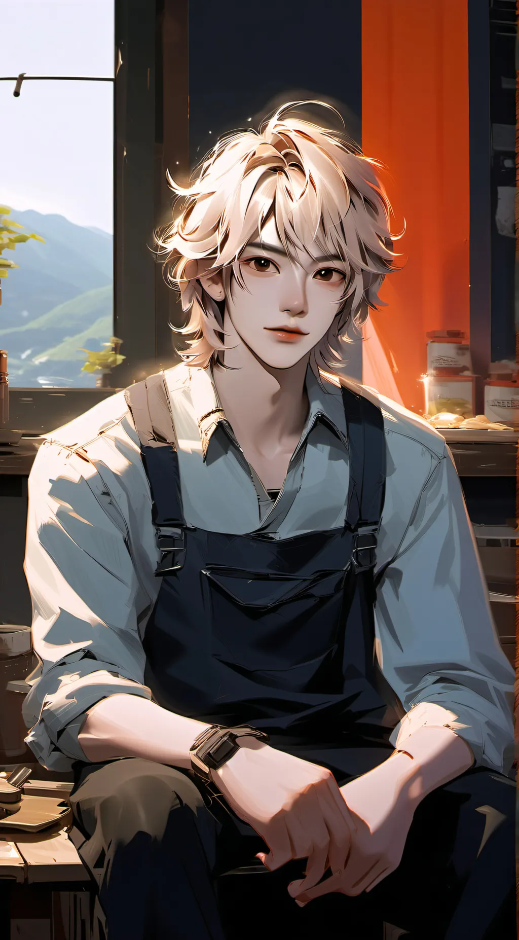 ai character: miki background