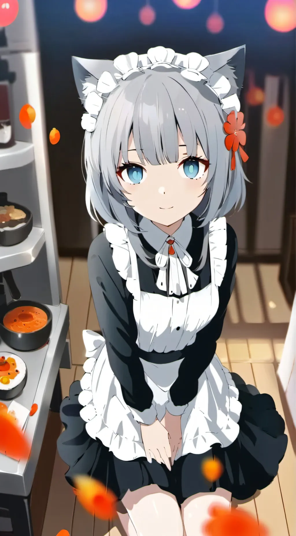 ai character: meooow background