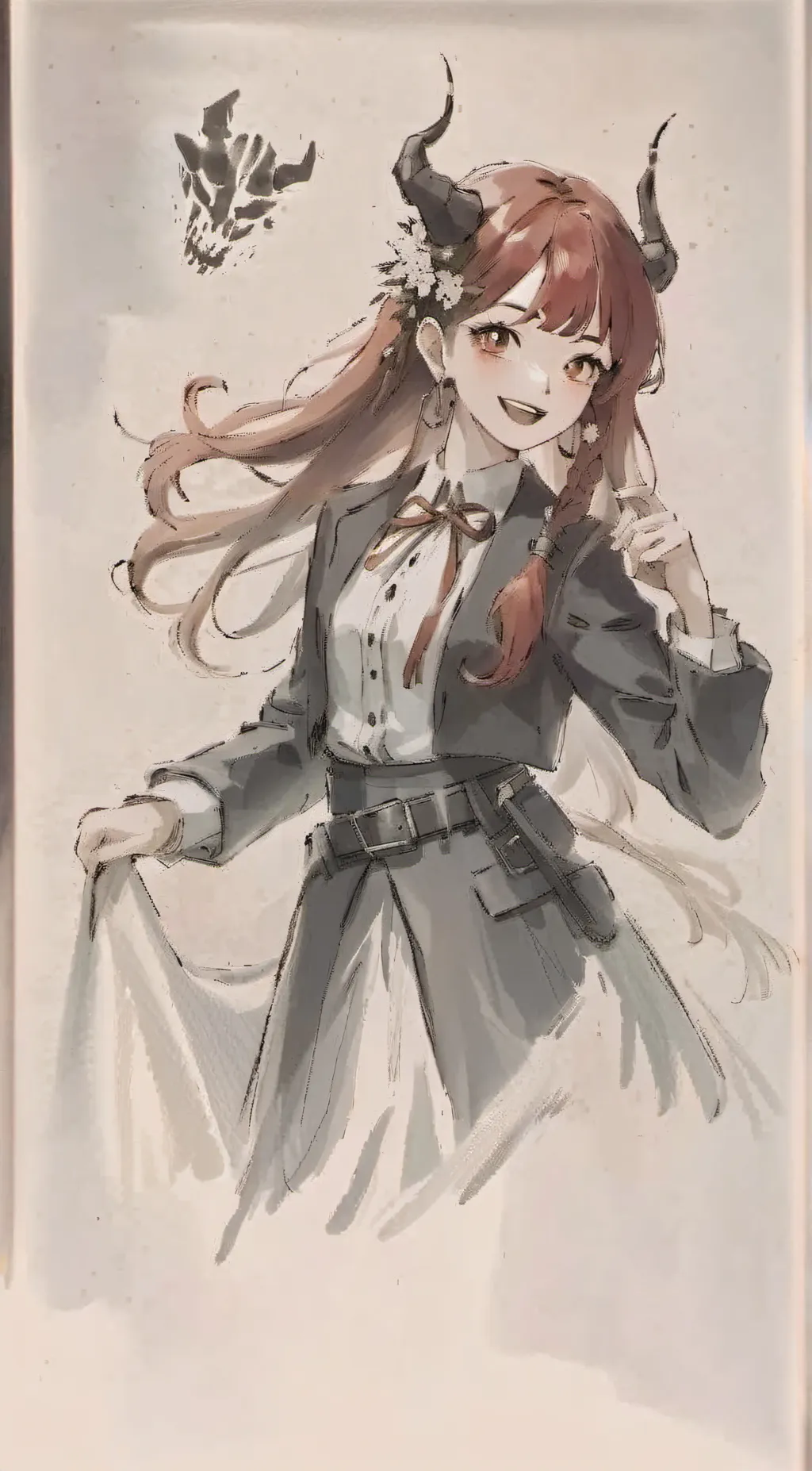 ai character: kiki hagira  background