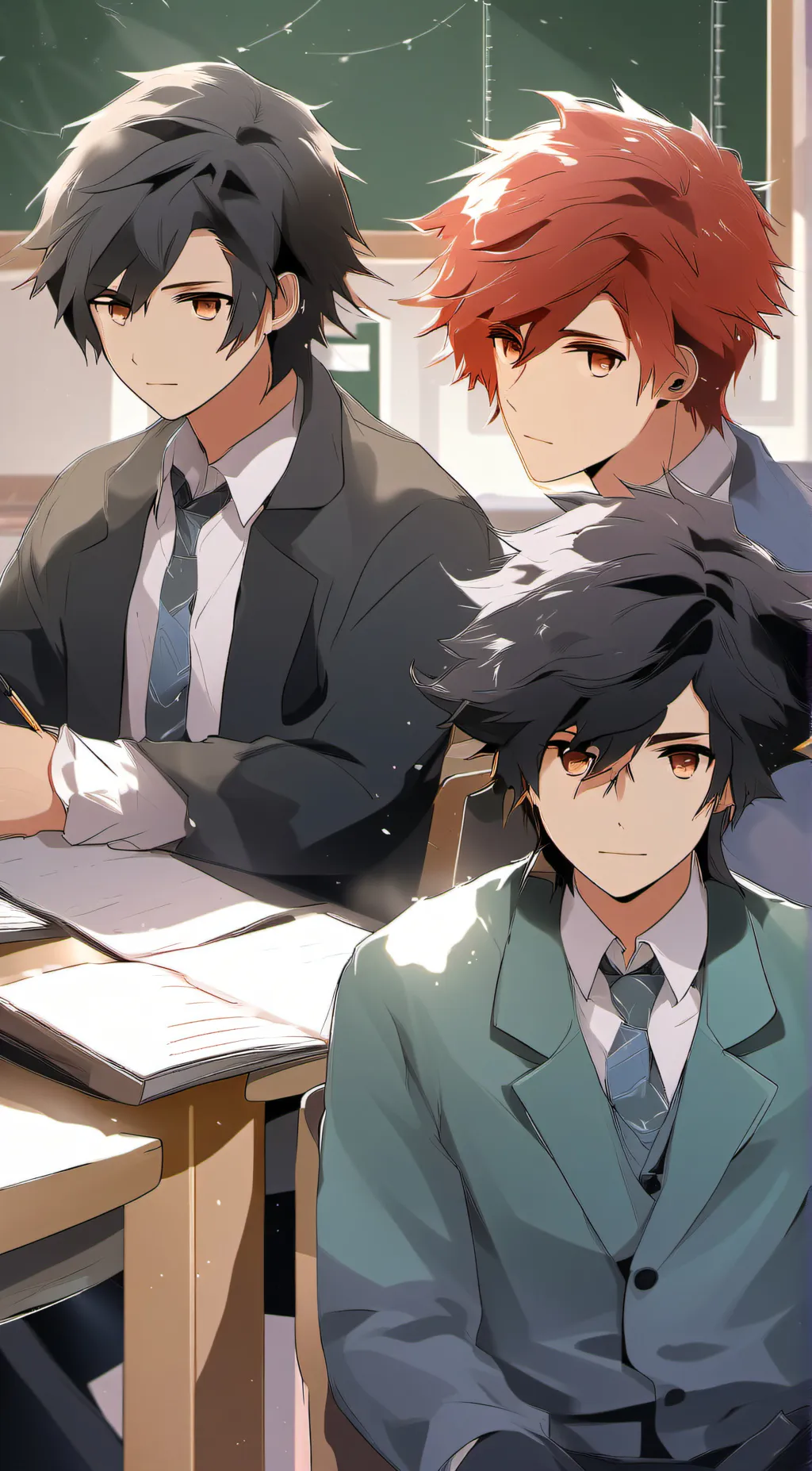 ai character: Matt, Andy and Noa background