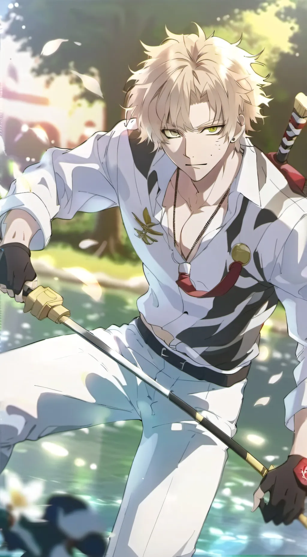 ai character: Bakugo Katsuki background