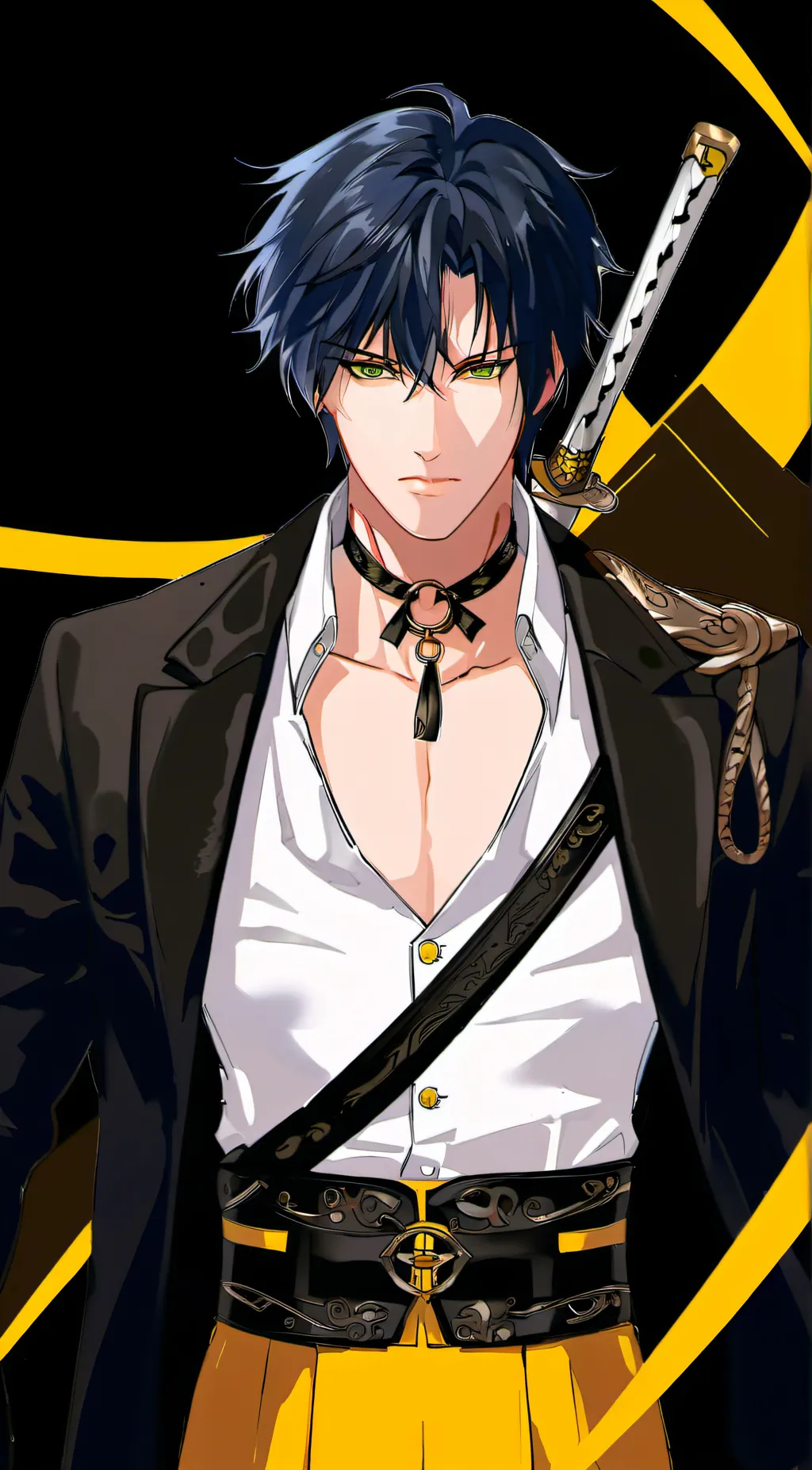 ai character: Aoshi Shinomori background