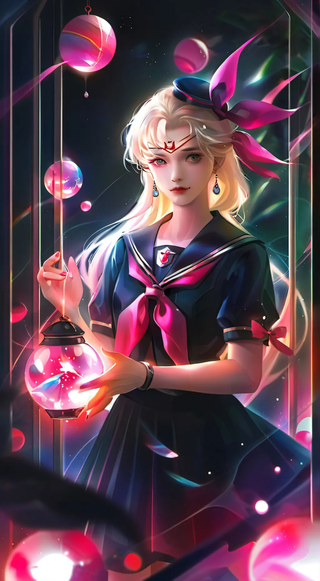 ai character: Sailer moon background