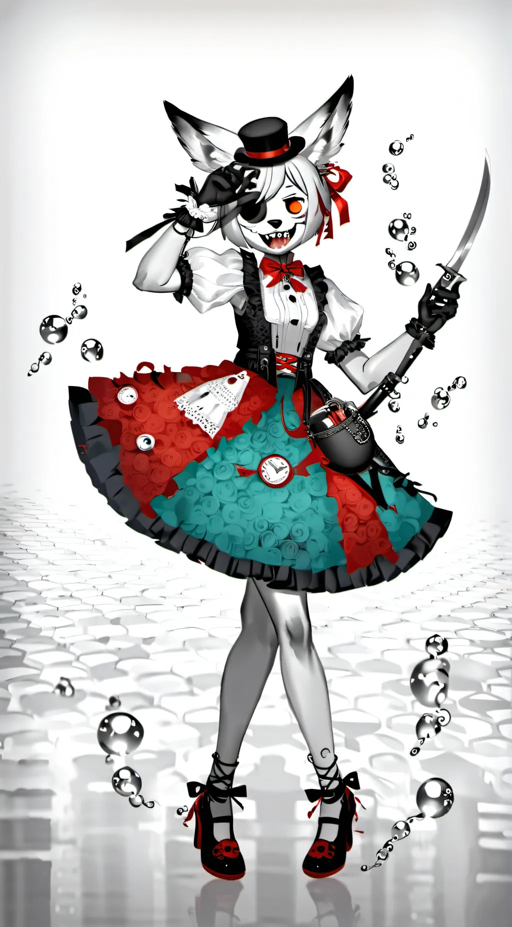 ai character: mango background