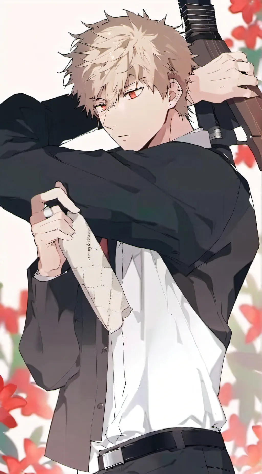 ai character: Katsuki Bakugo background