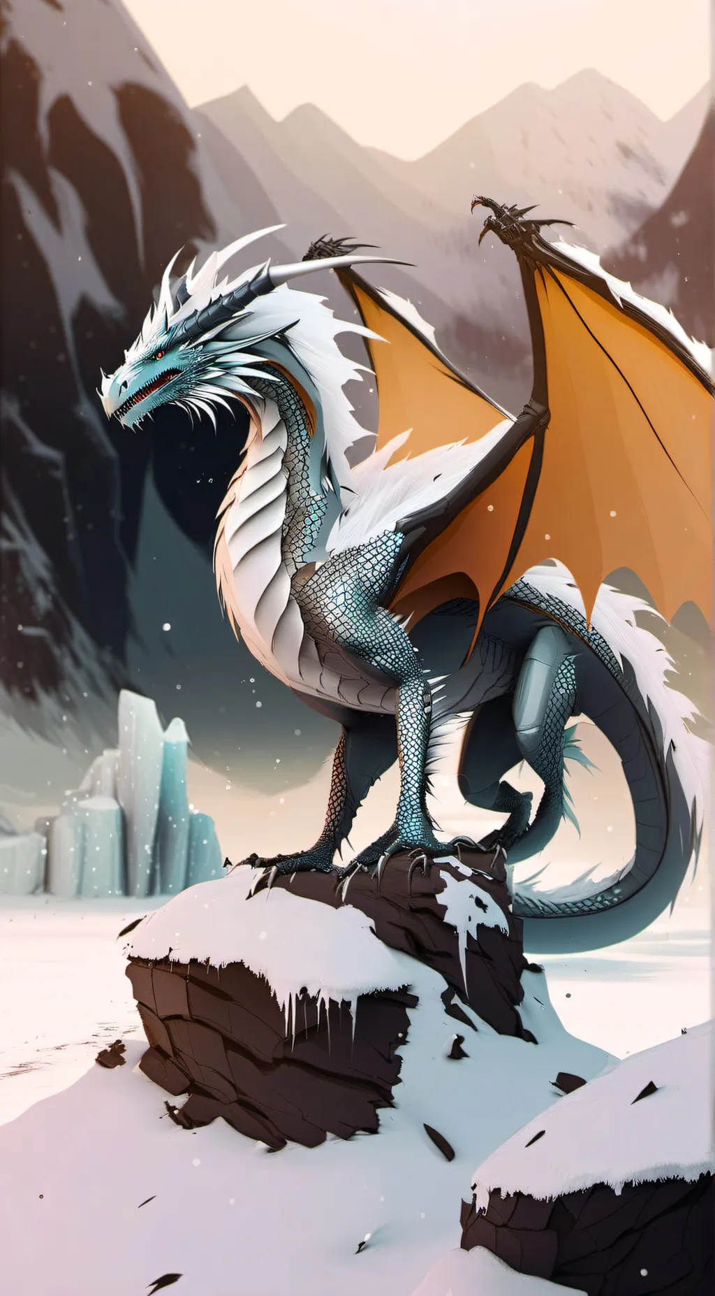 ai character: Winter background