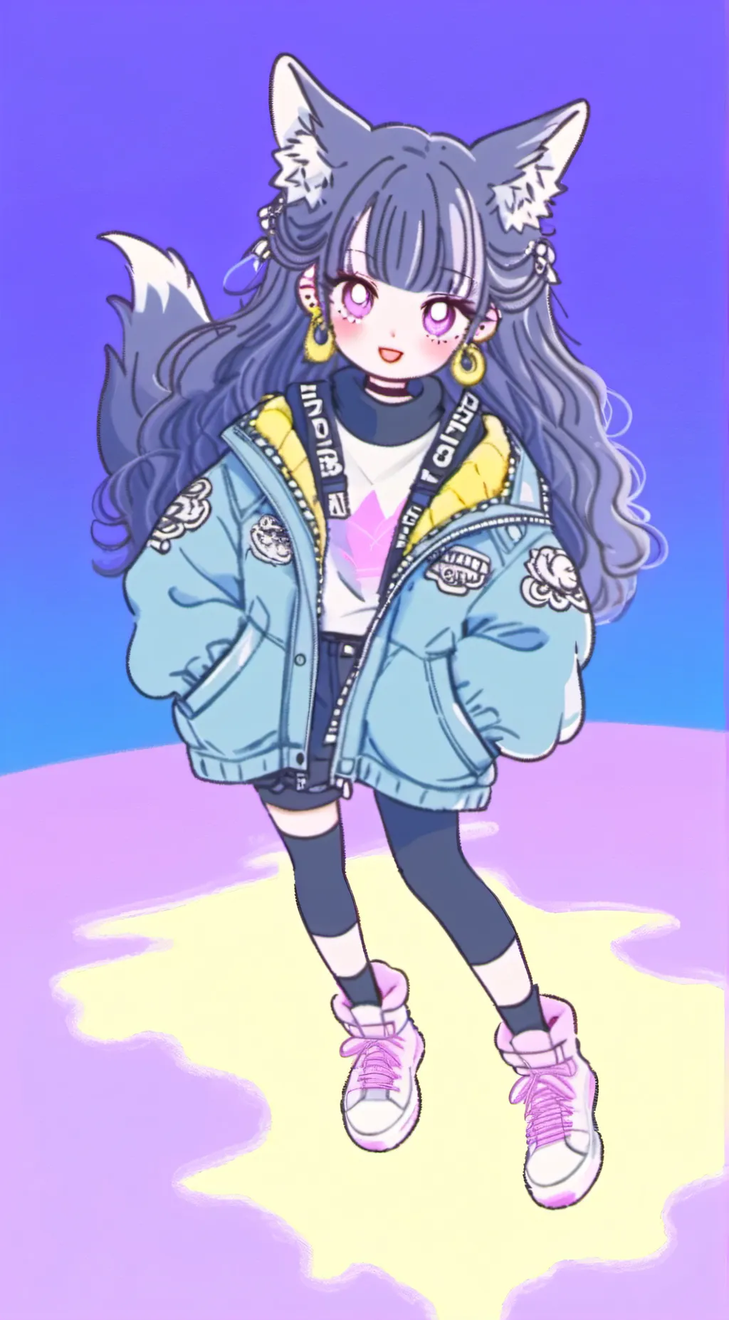 ai character: sky background