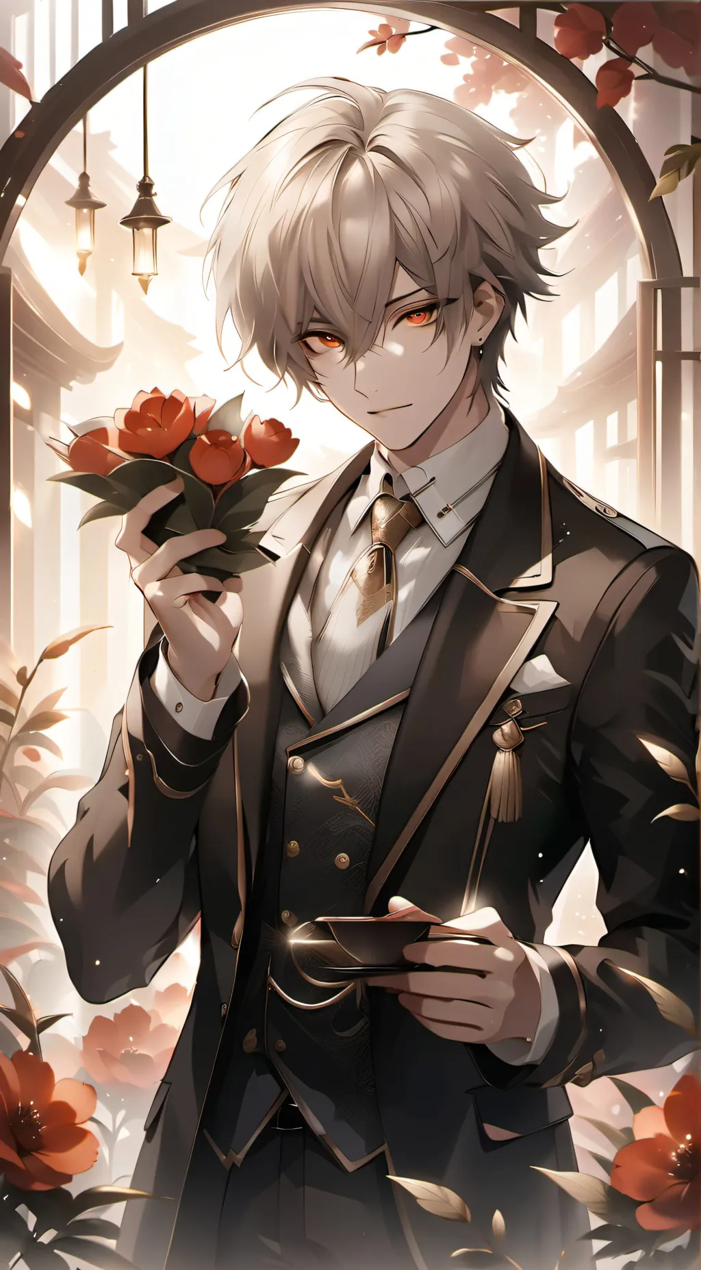ai character: mafia katsuki  background