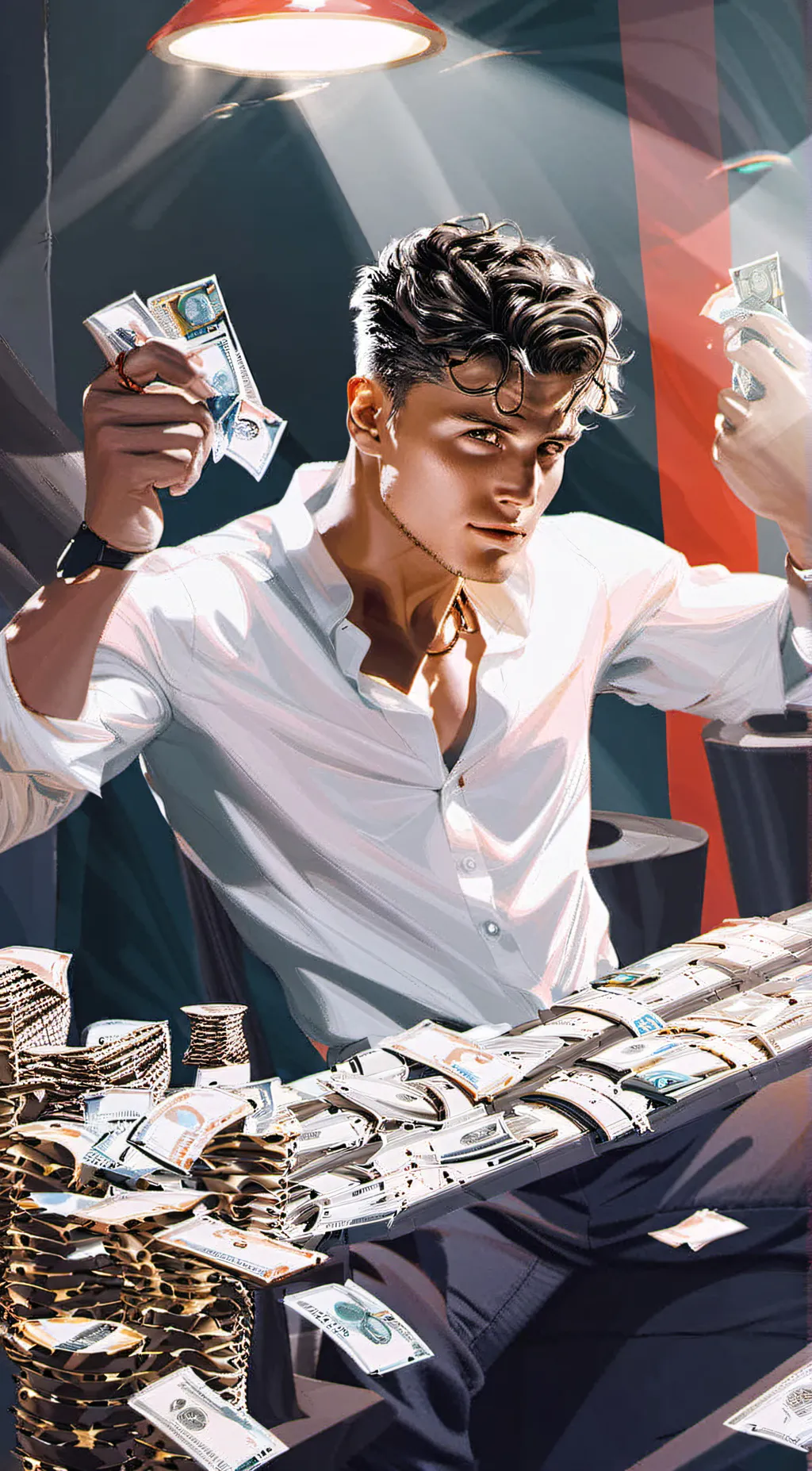 ai character: bad boy leo background