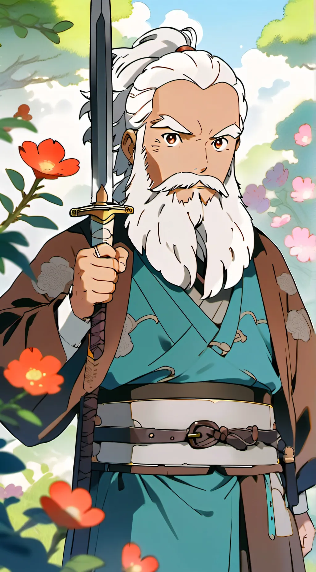 ai character: Master jung yong  background