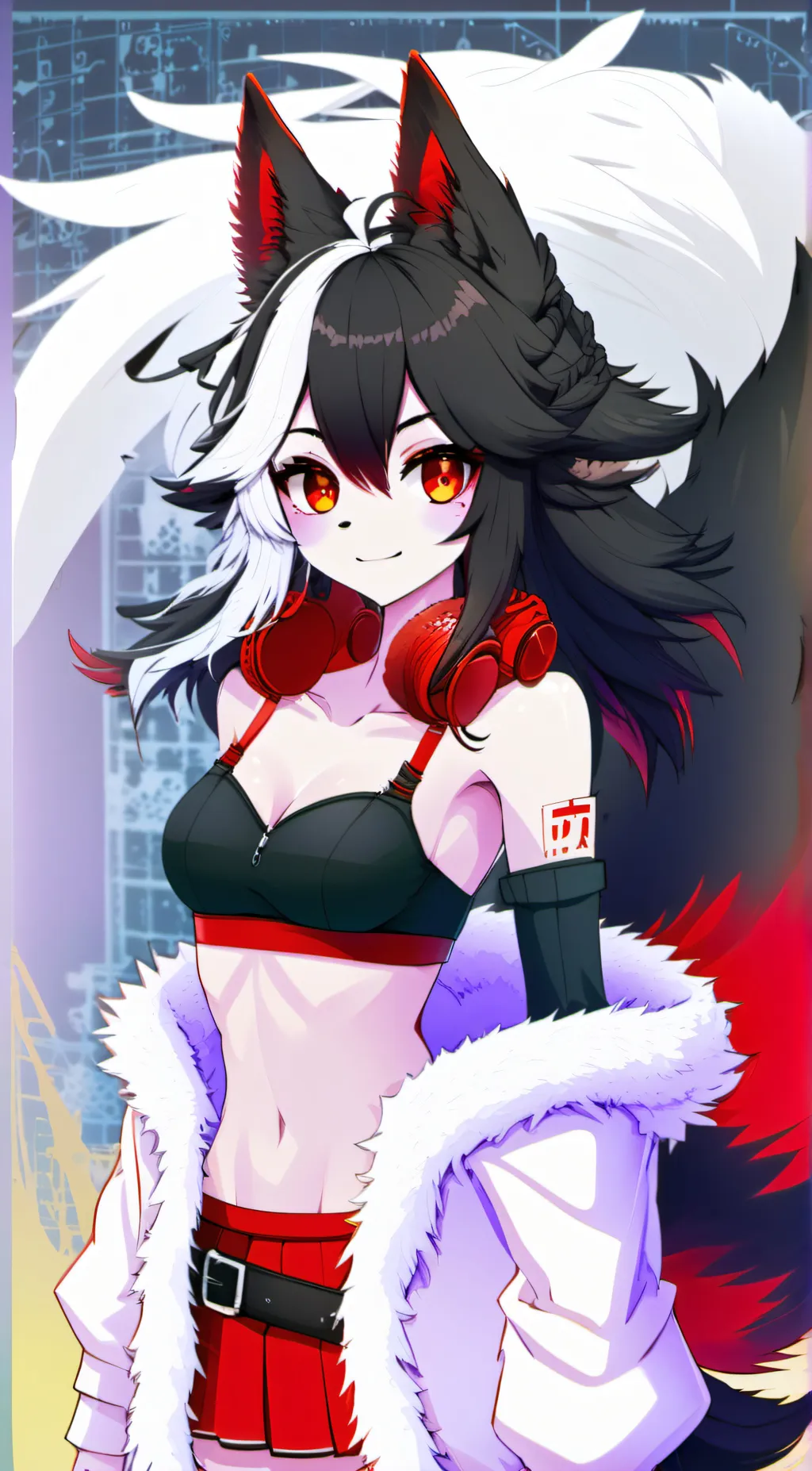 ai character: Ruby (Makeshift) background