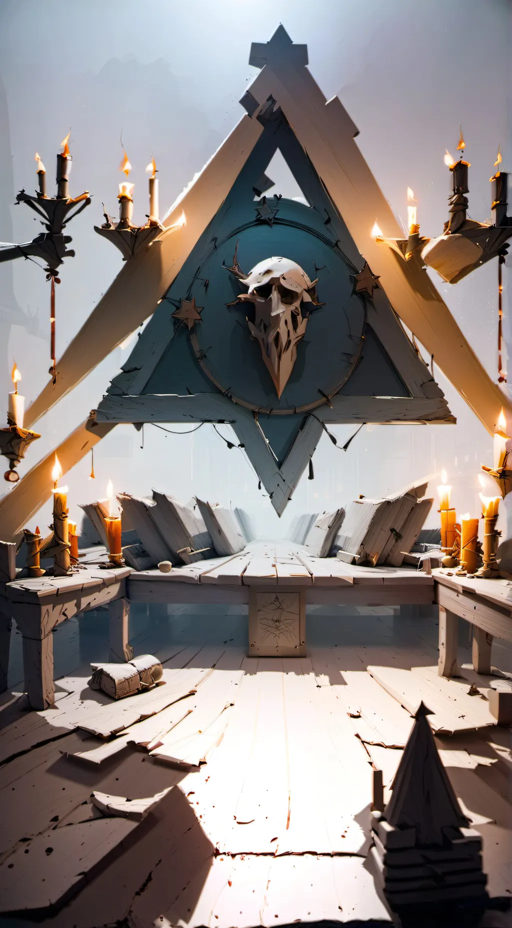 ai character: Expression triangl background