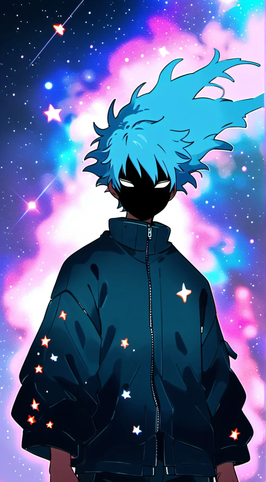 ai character: Dark shadow background