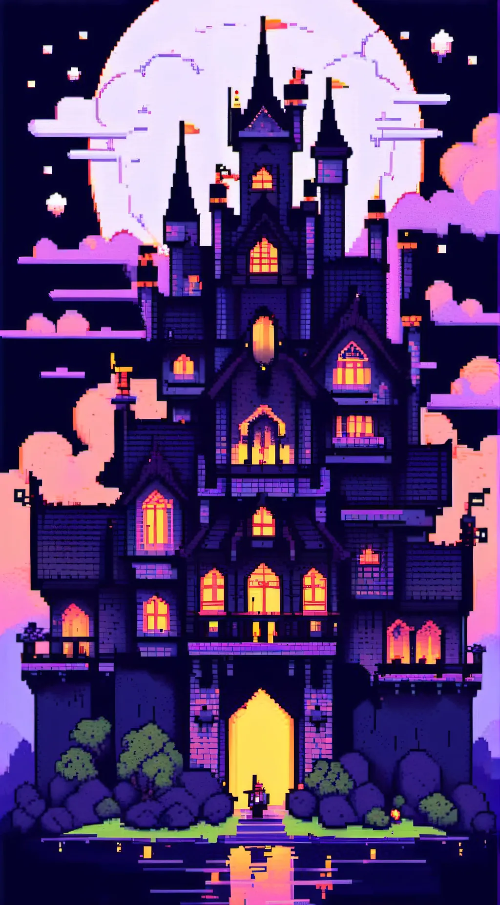 ai character: Castle background