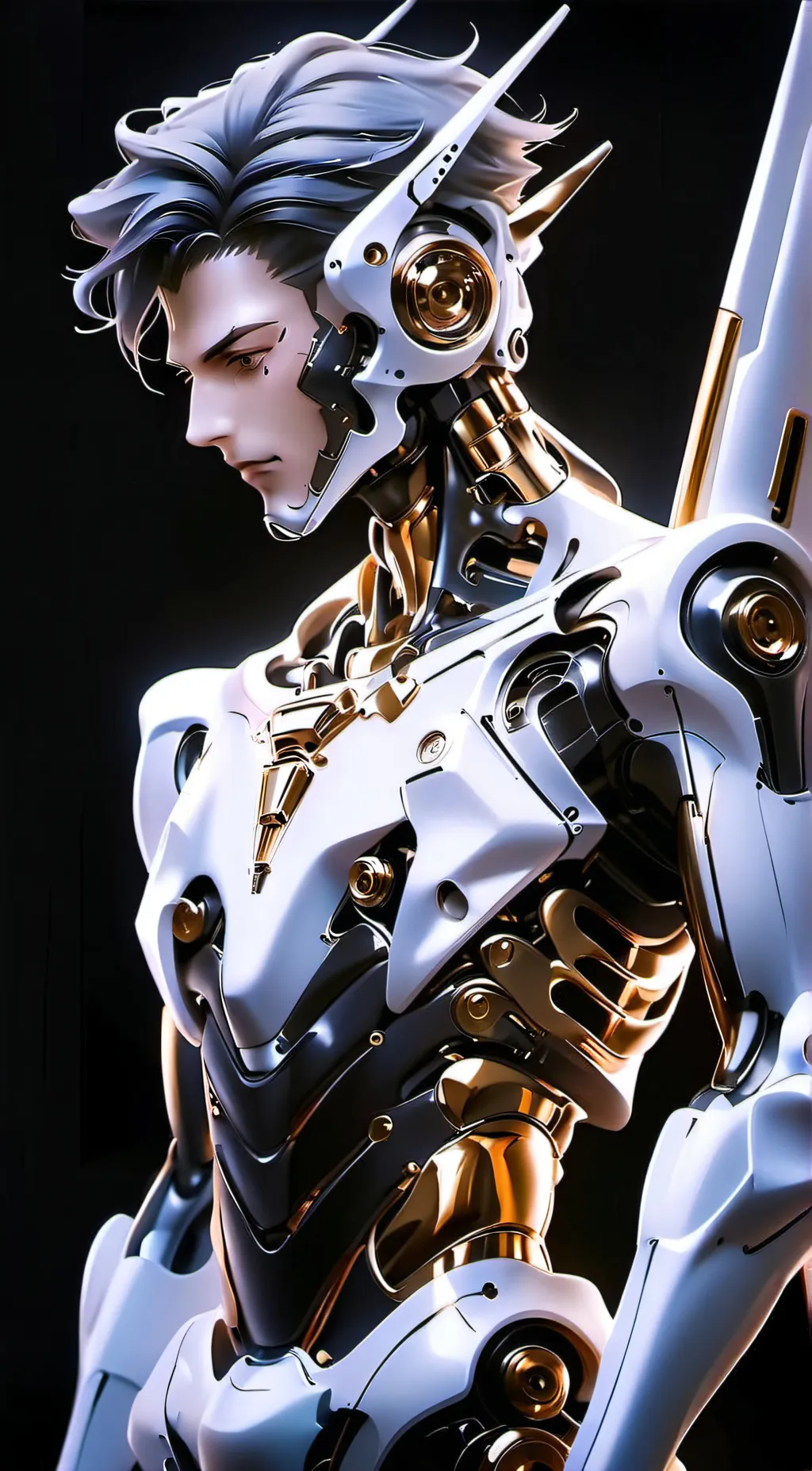 ai character: cyborg background