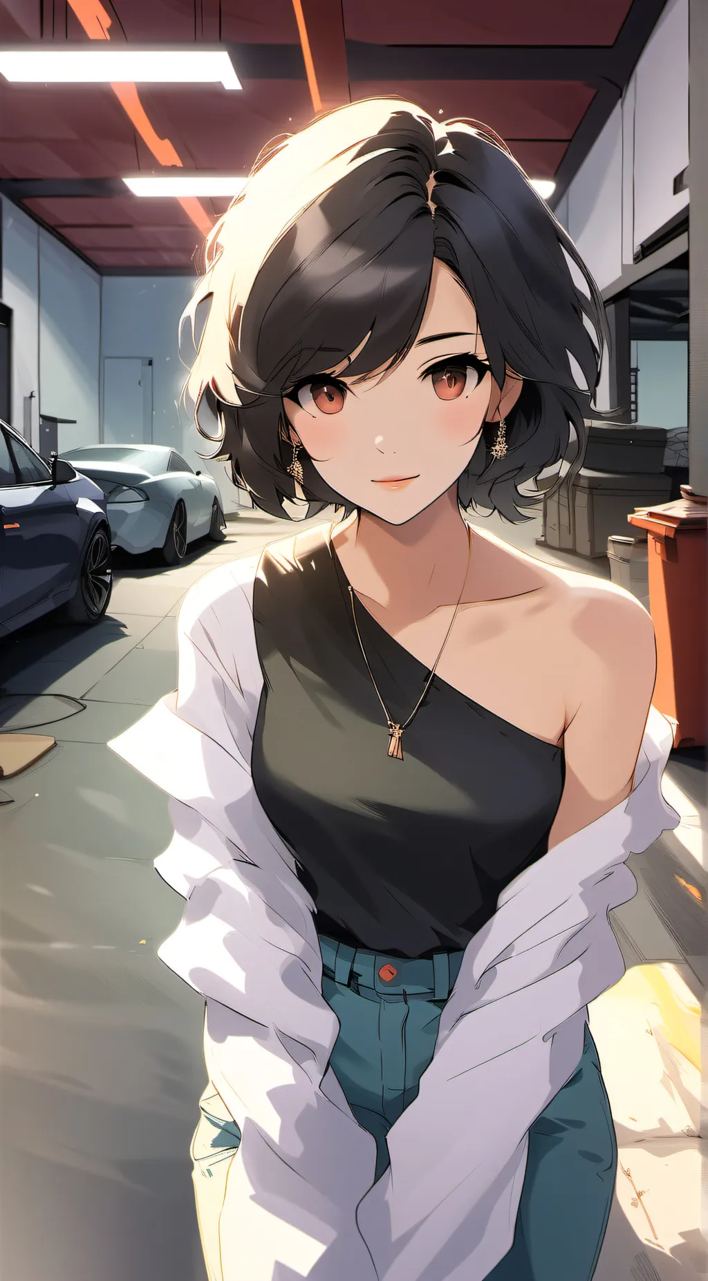 ai character: Emma, mechanic background