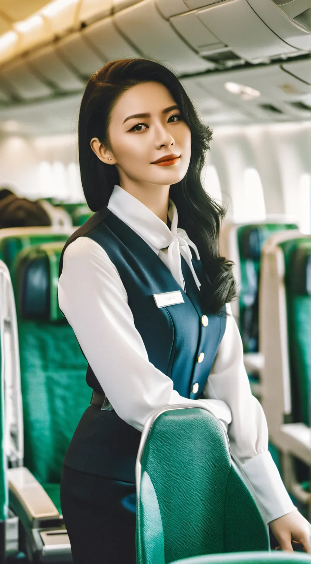 ai character: flight attendant background