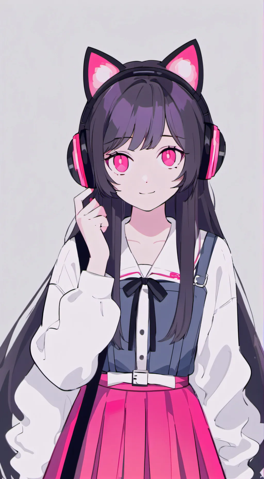 ai character: Uwu cat girl  background