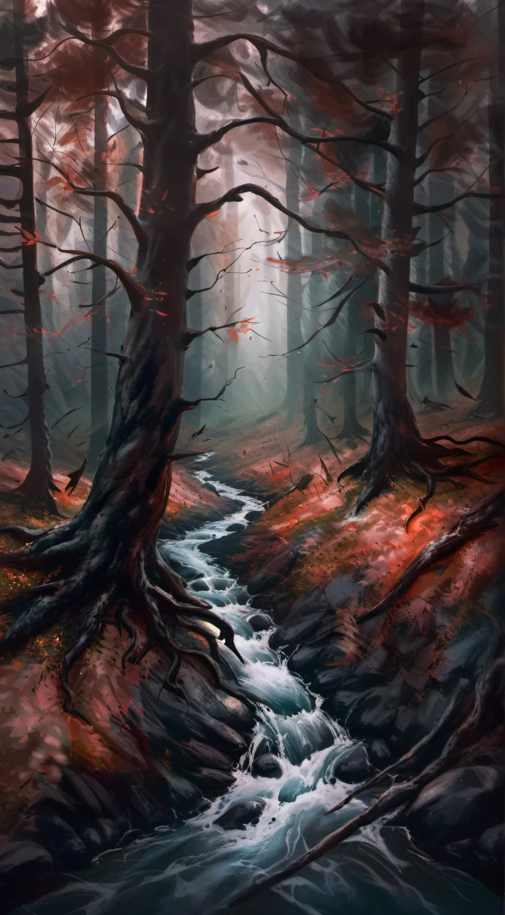 ai character: MHA - Lost Forest background