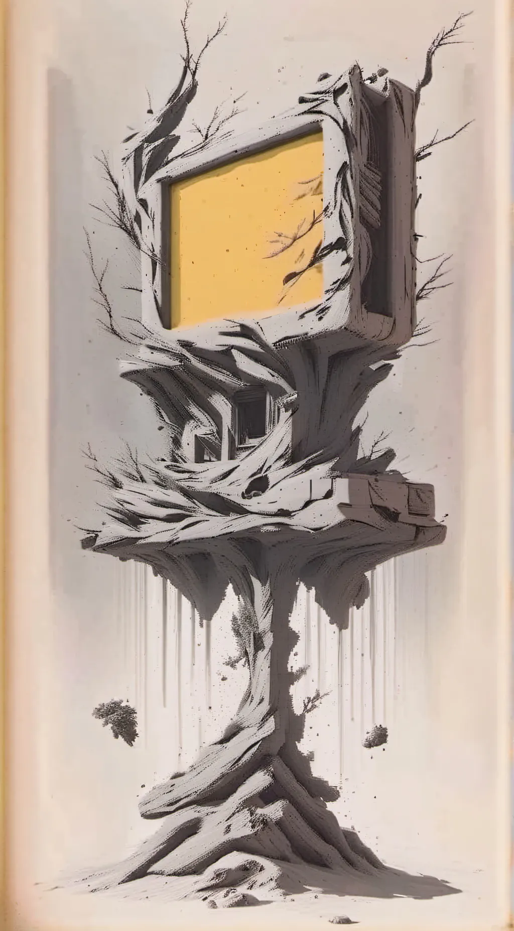 ai character: weird stick dad background