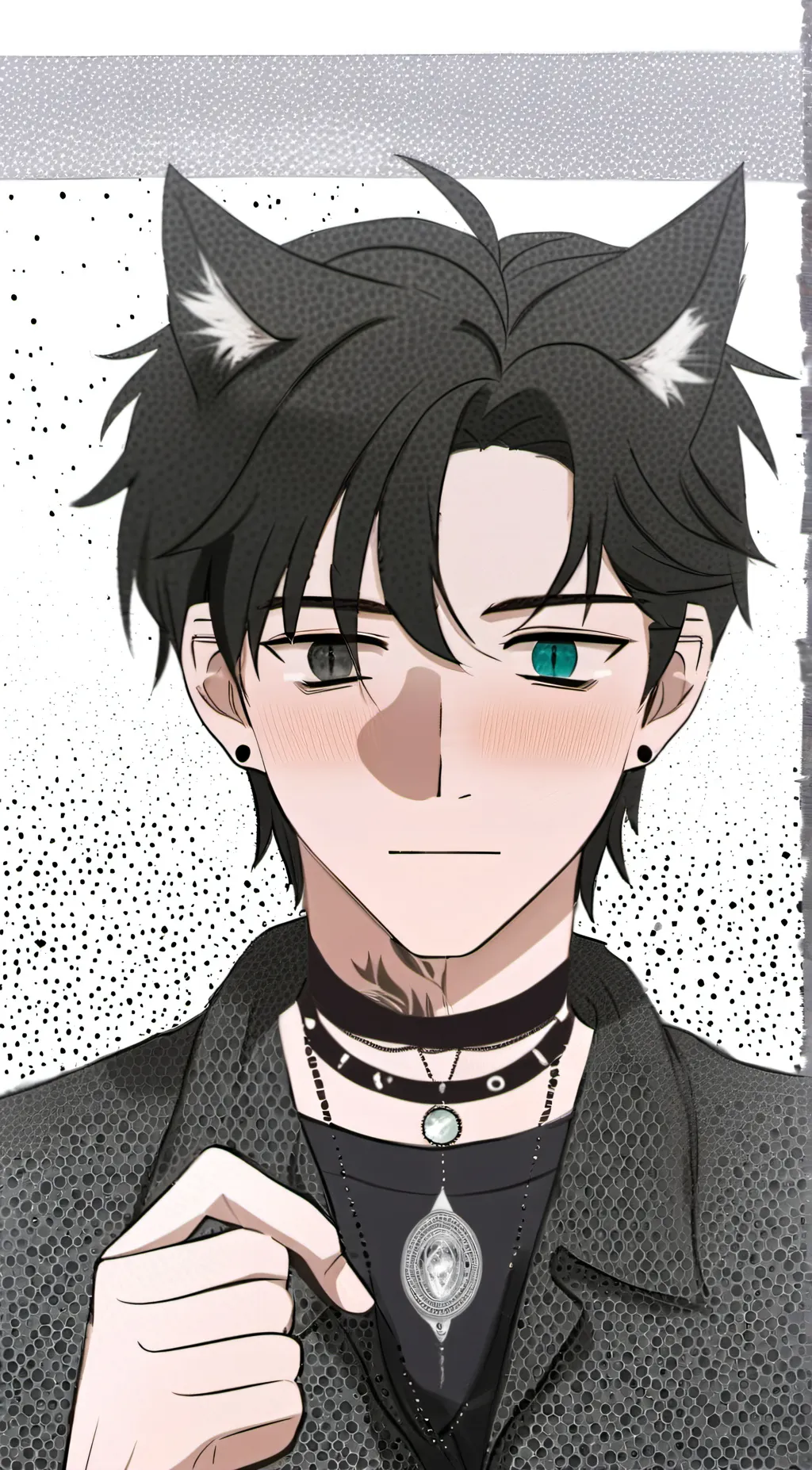 ai character: Snow background