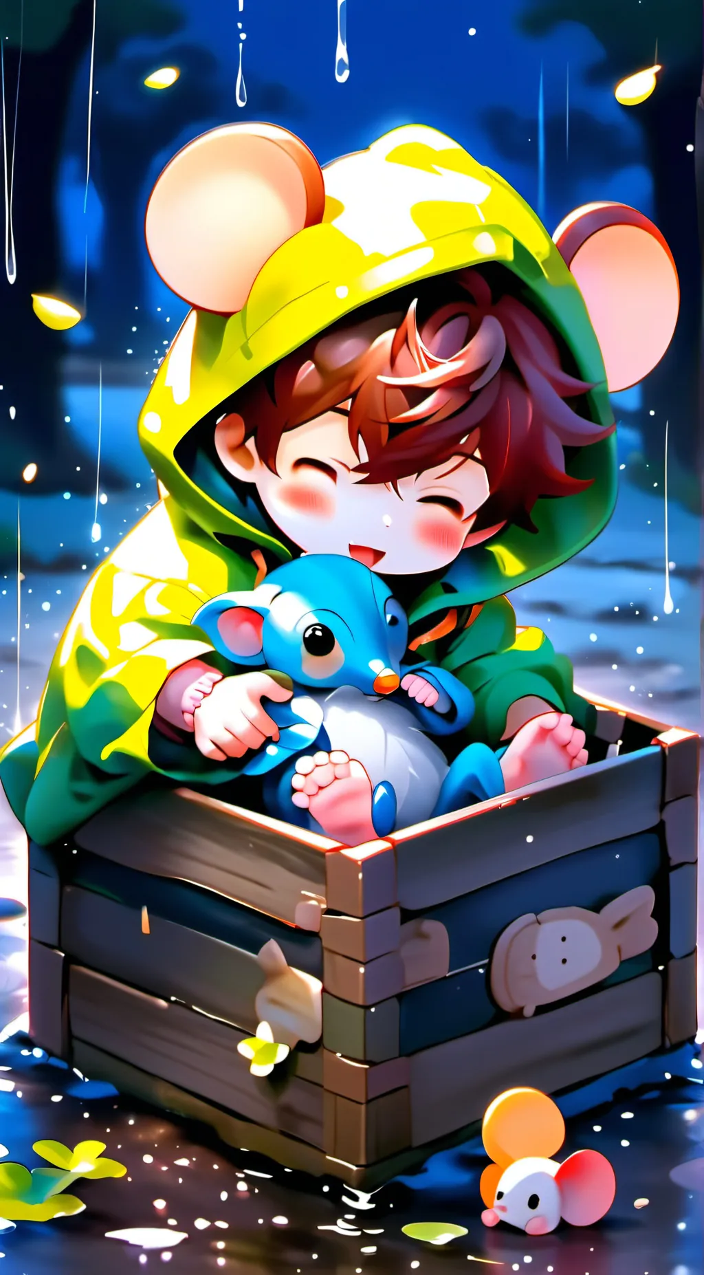 ai character: Trash and Lovely background