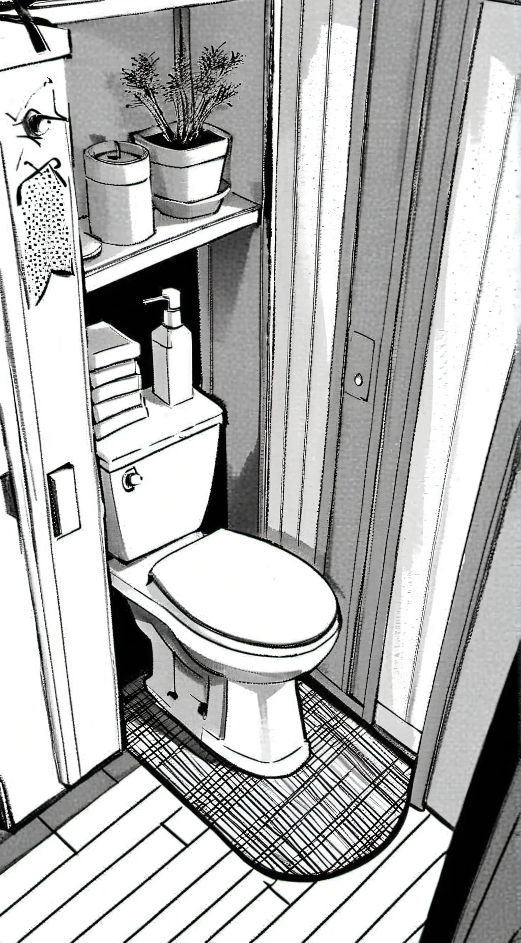 ai character: Toilet  background