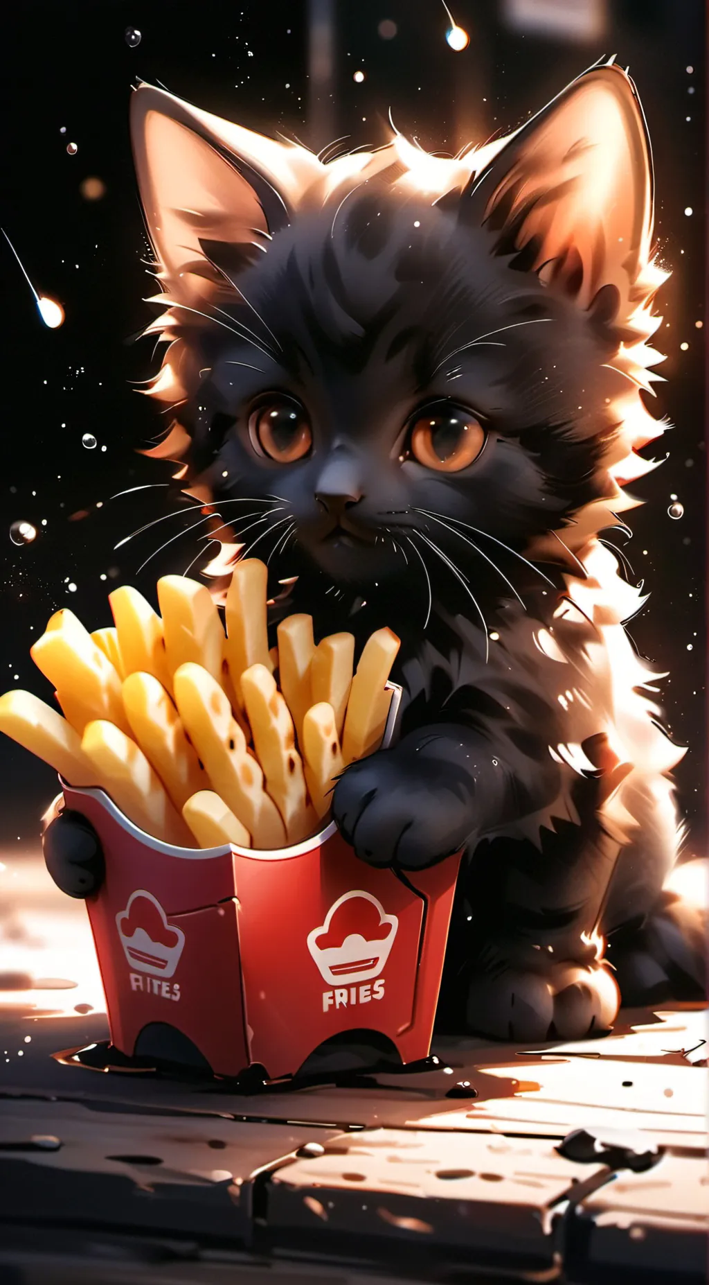 ai character: kitten background