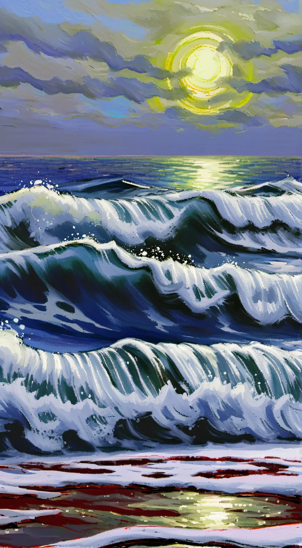 ai character: THE WAVE background