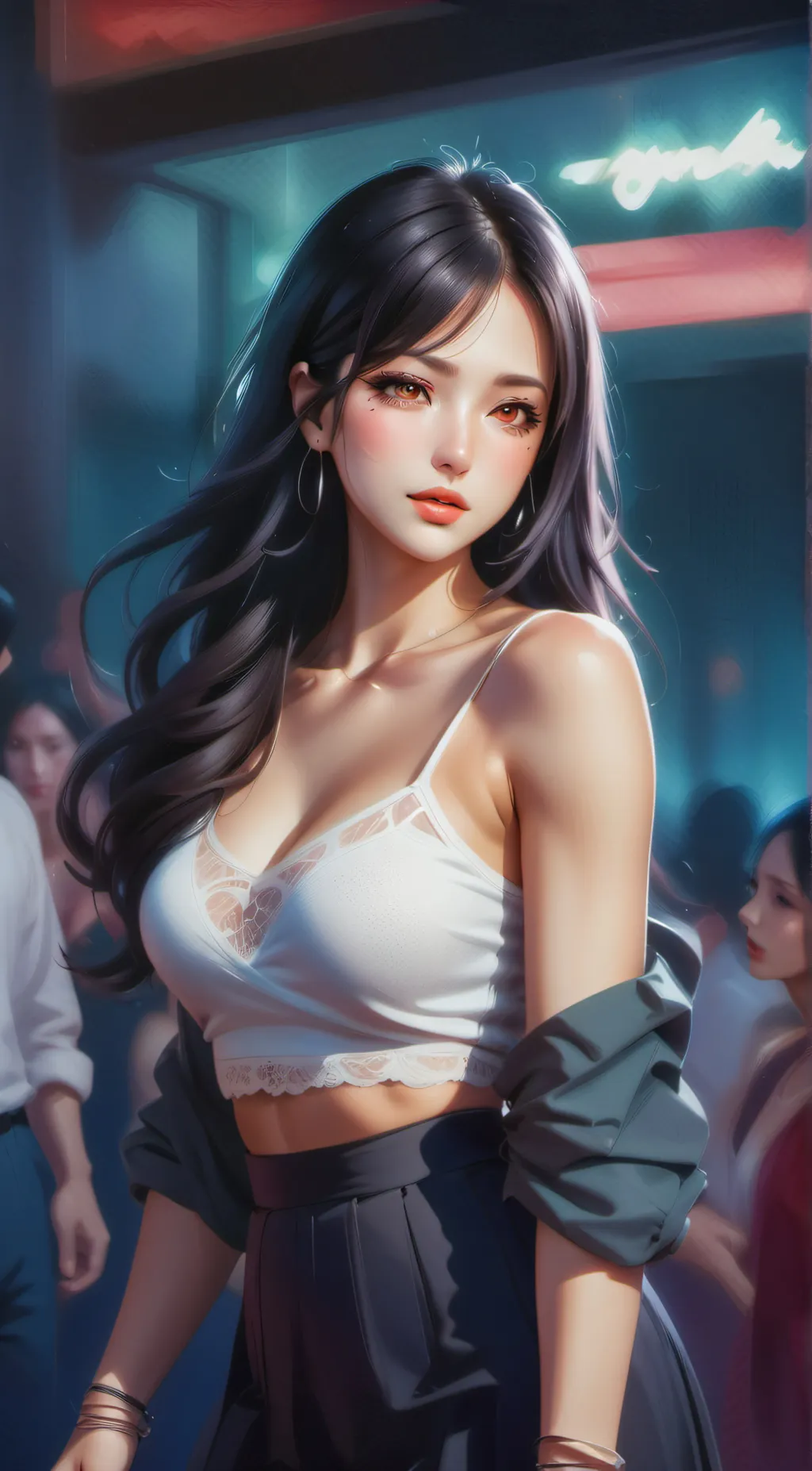 ai character: Scarlet background