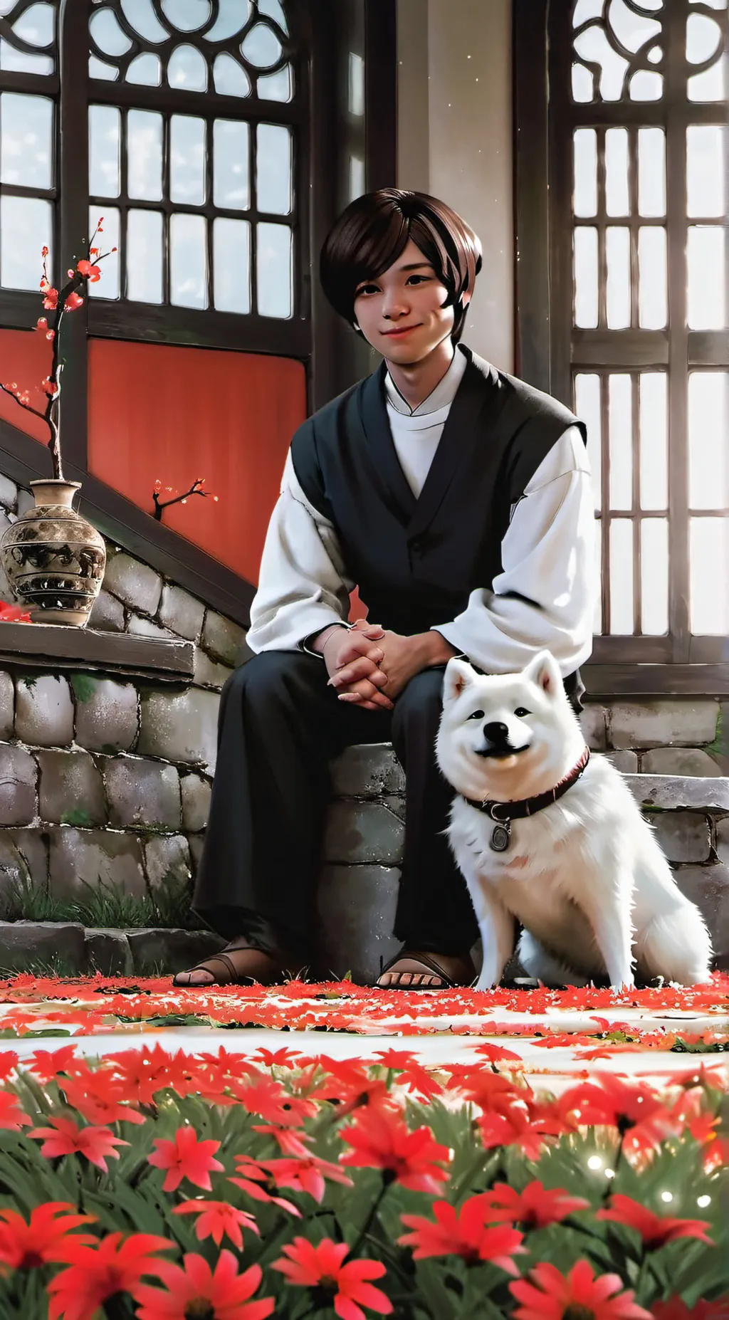 ai character: Wild background