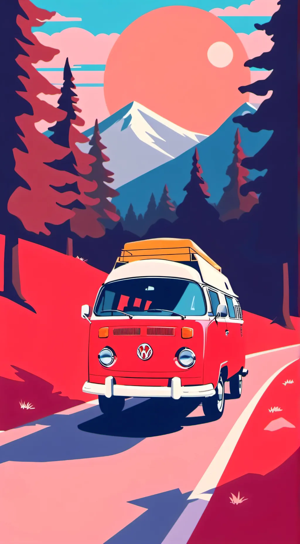 ai character: DxD road trip background