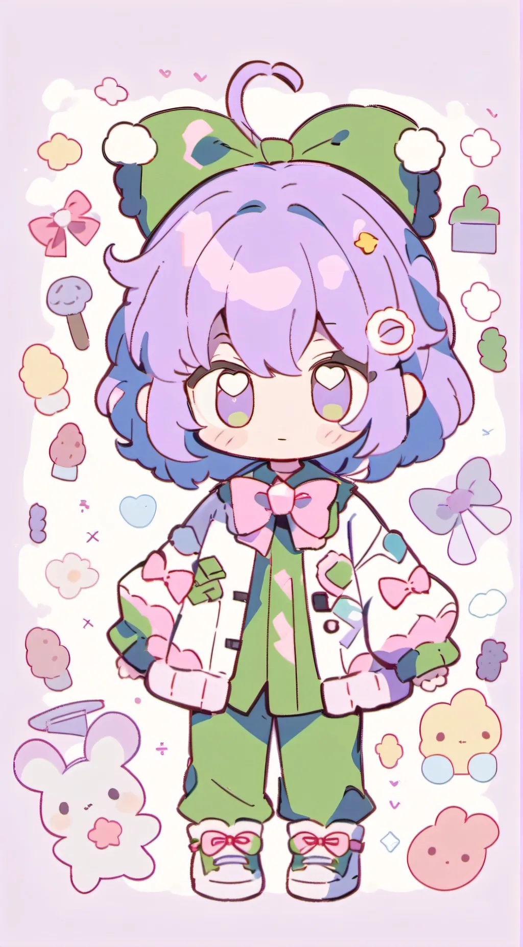 ai character: glitch.. x mha...  background