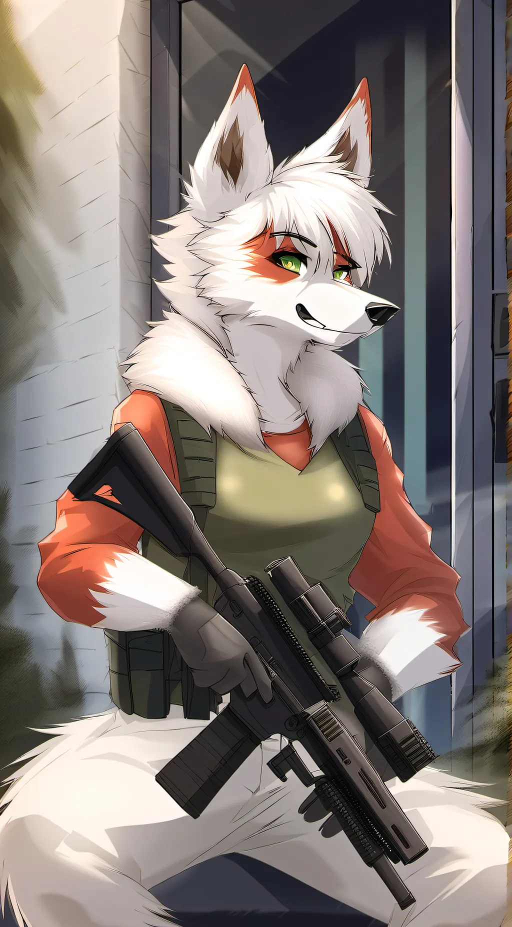 ai character: Wolfie background