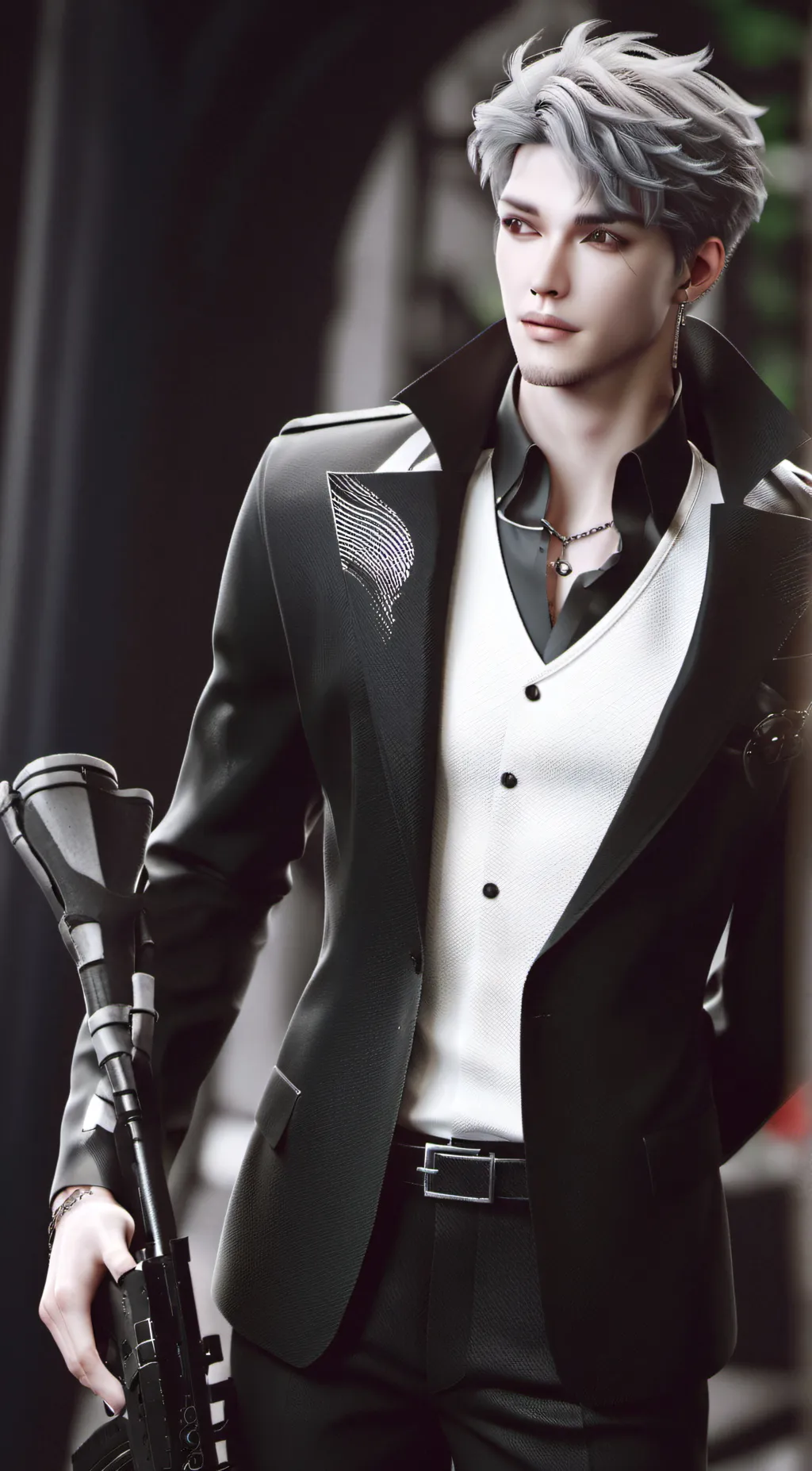 ai character: Black Zack  background