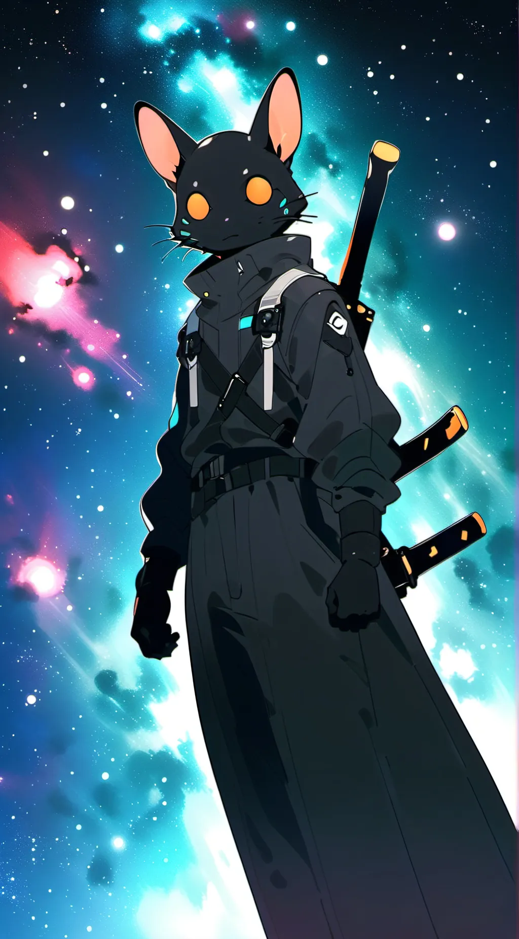 ai character: galactic furry 1 background