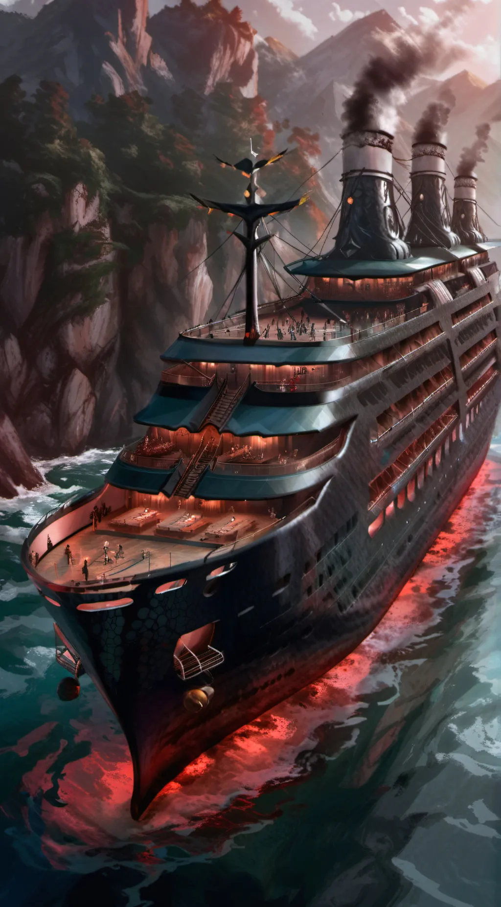 ai character: Hazbin cruise background