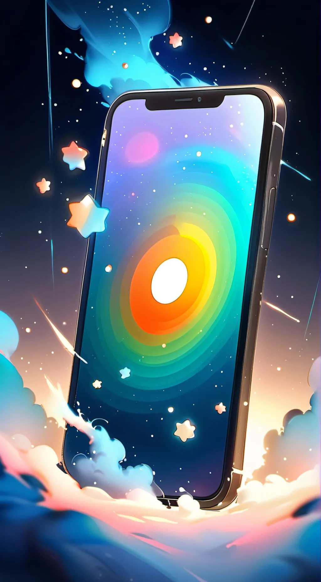 ai character: iPhone 15 background