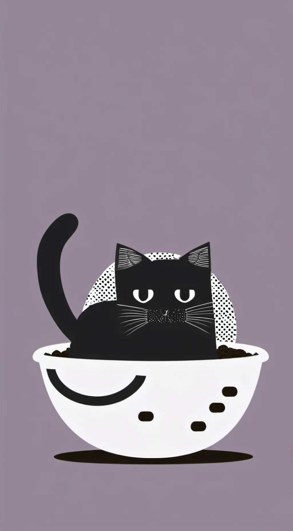 ai character: Ms circle as a cat background