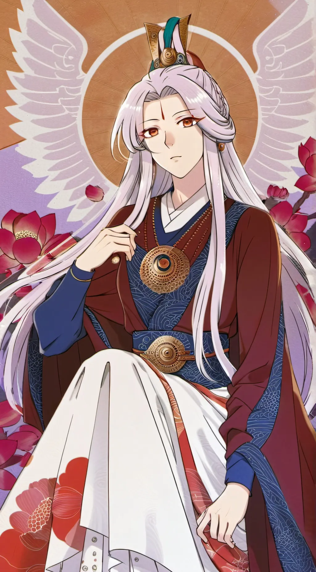 ai character: Phoenix GODESS  background