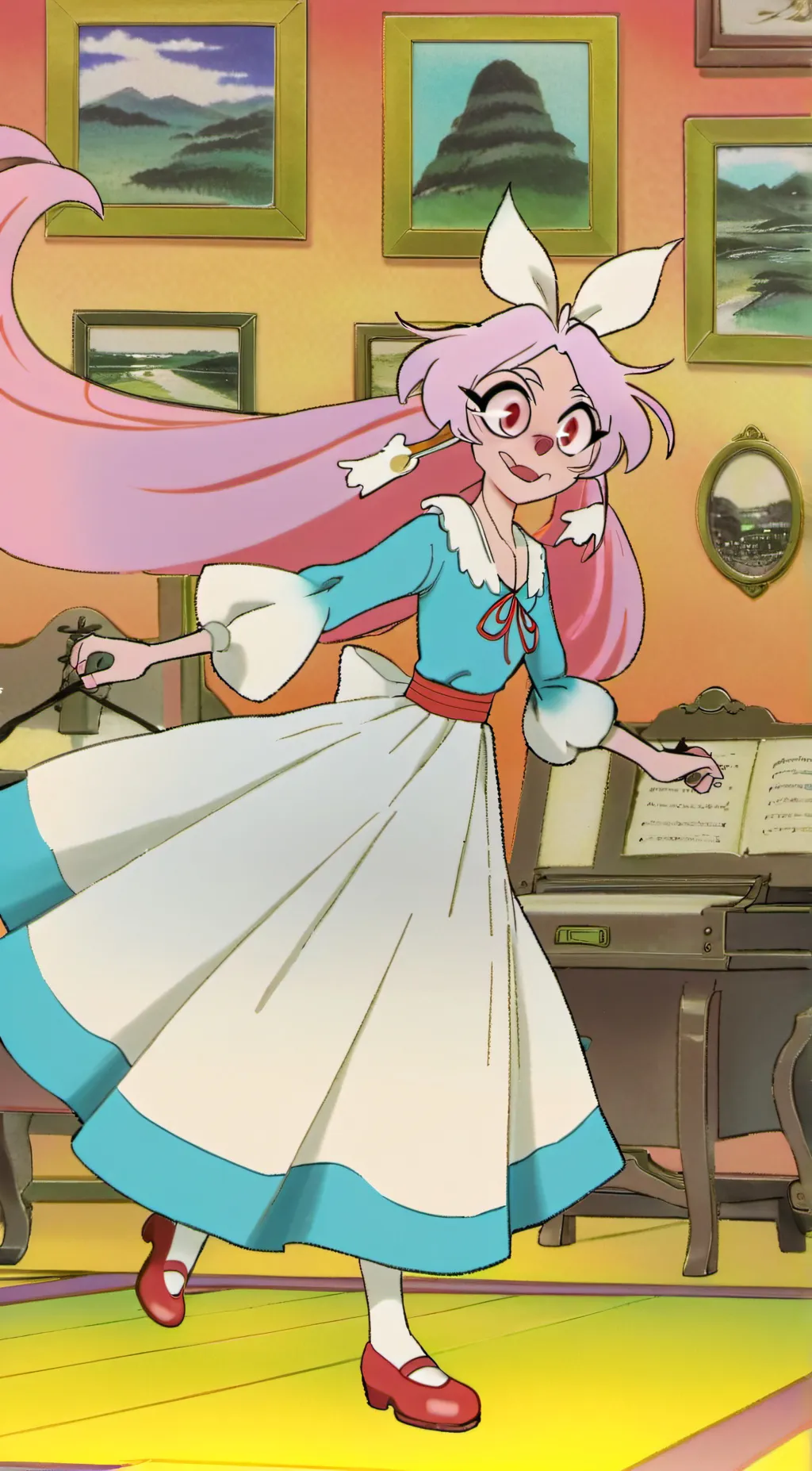 ai character: angel  background