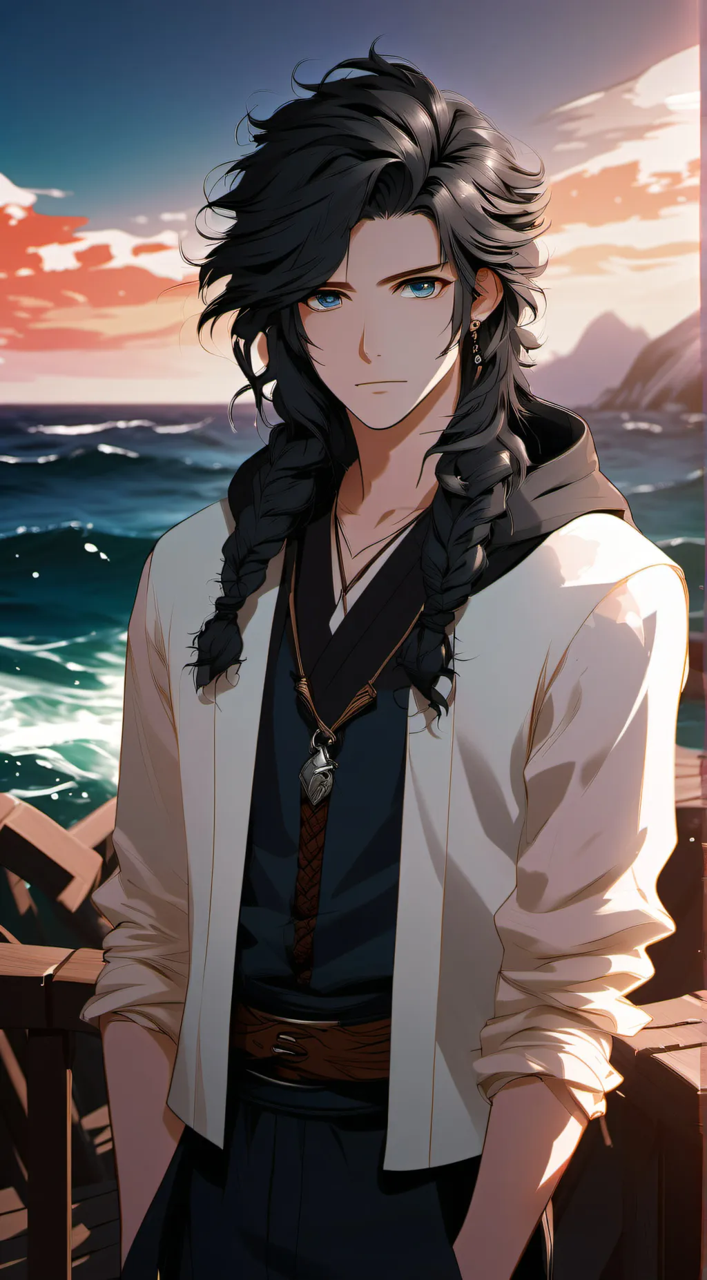 ai character: Rune background