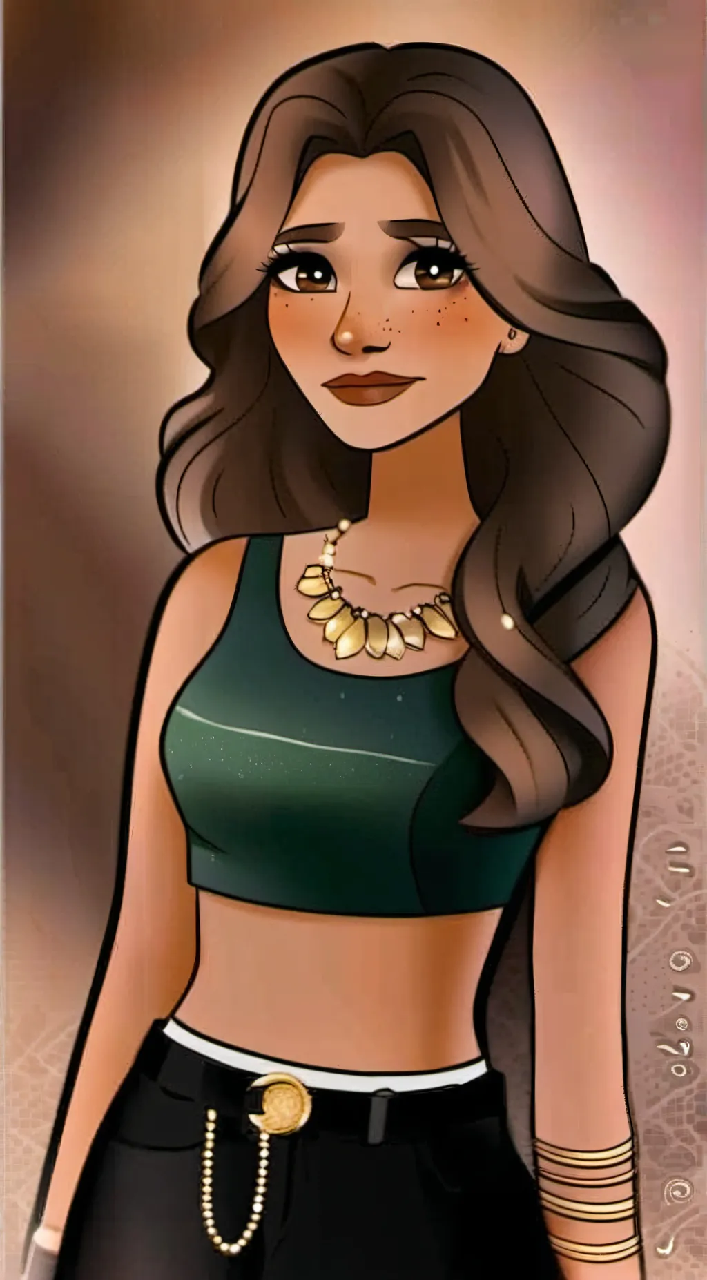 ai character: Lana glory background