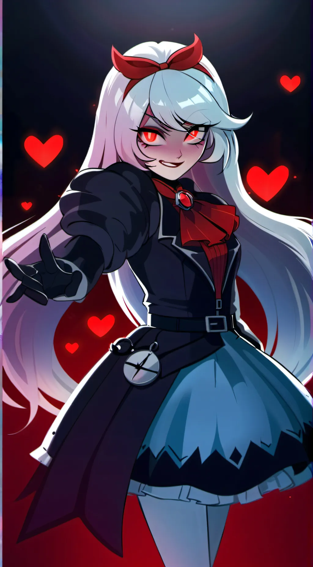 ai character: velvet background