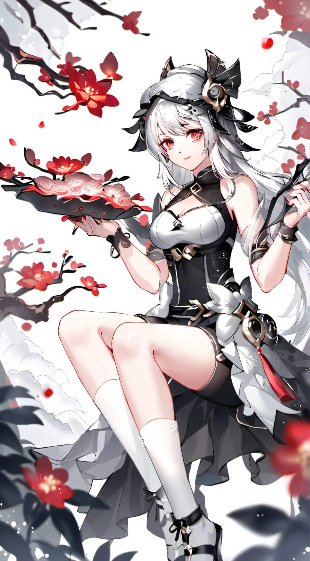ai character: Scarlet background