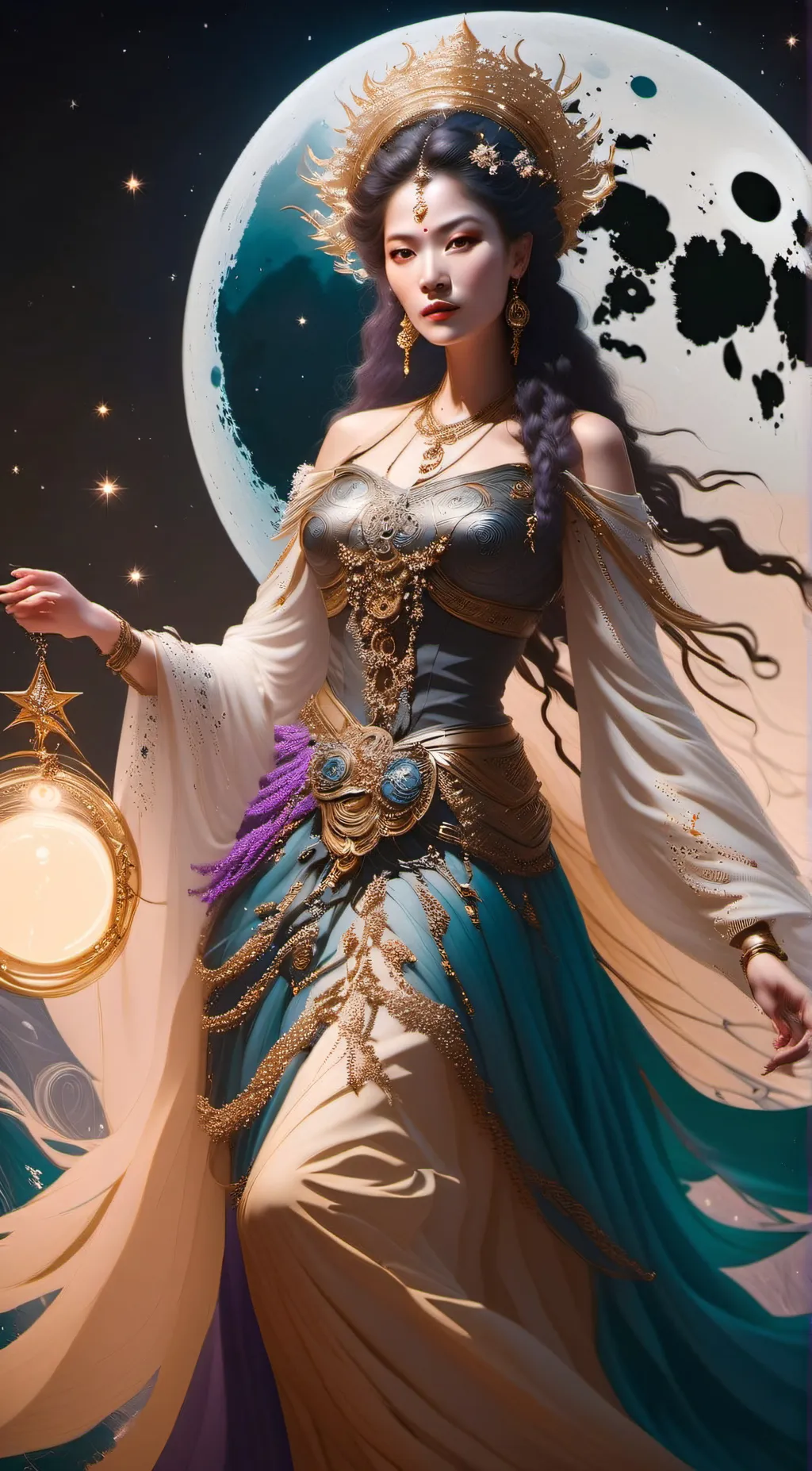 ai character: Luna background