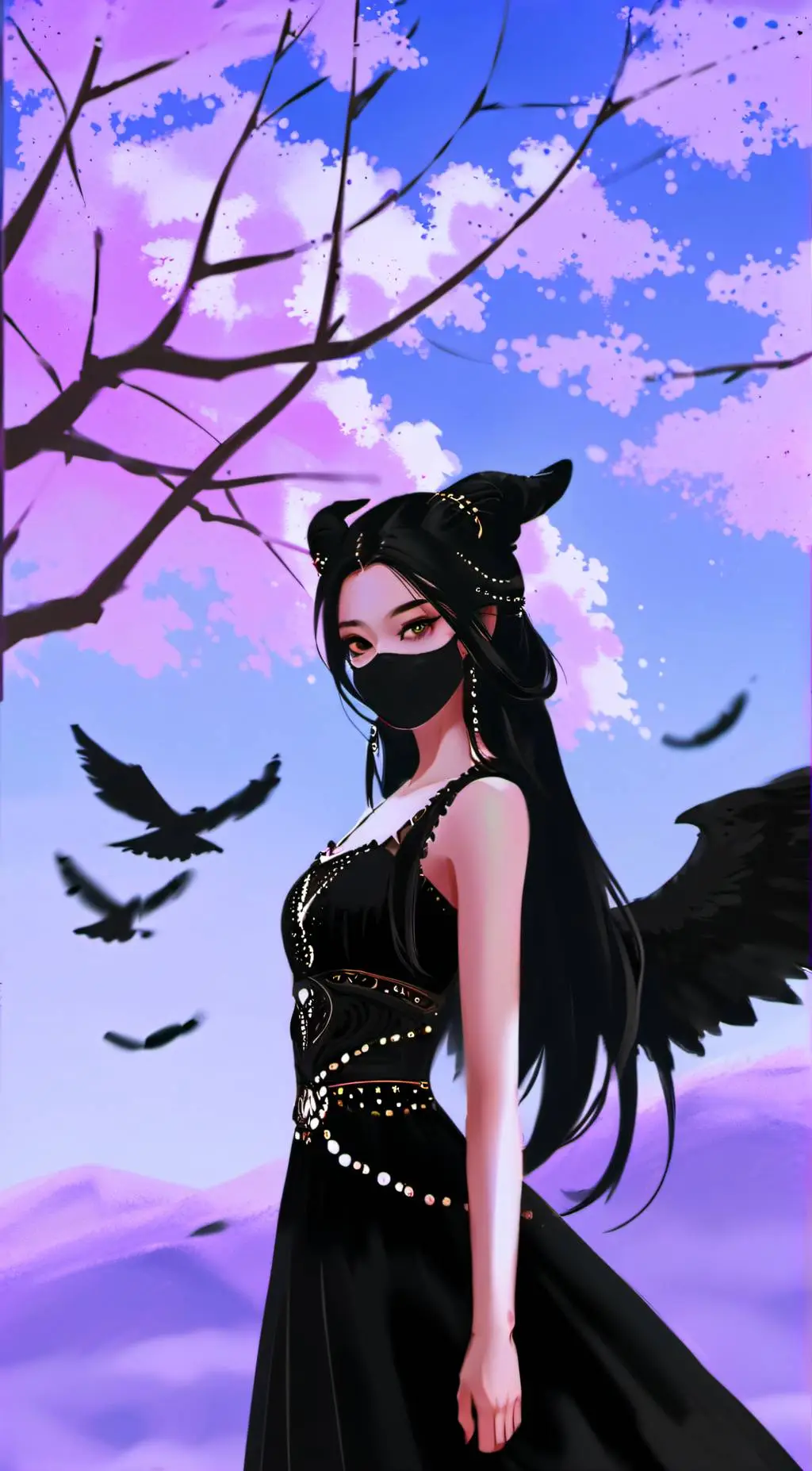 ai character: Luna shadow background