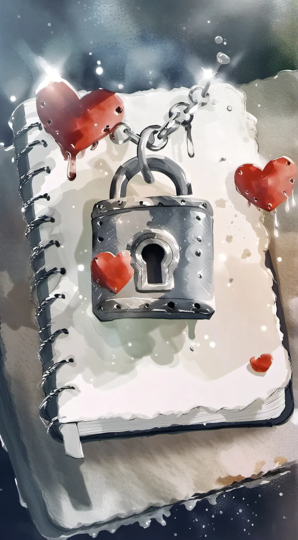 ai character: love metre background